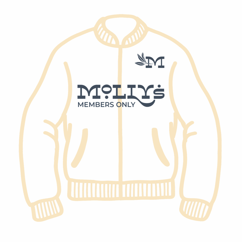 Molly's Members Only jacket logo