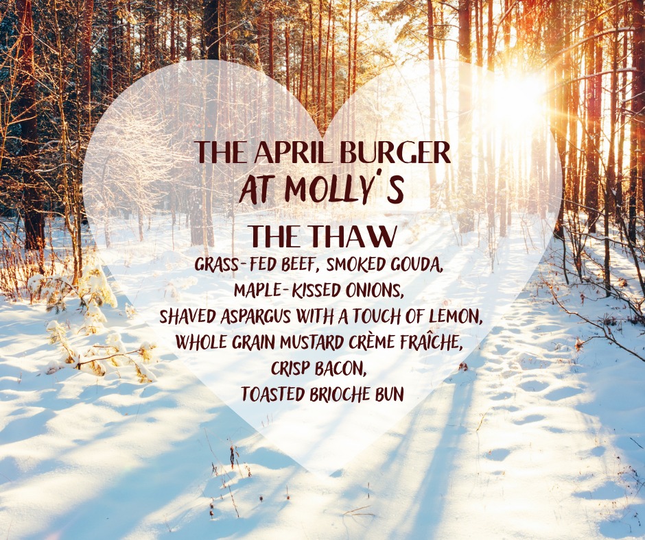 April burger of the month description