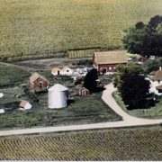 Grandma Bess's Iowa farm aerial photo