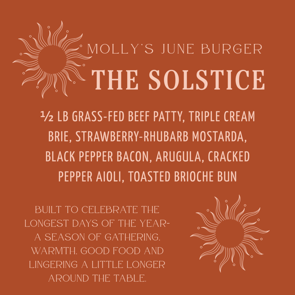 June burger of the month description