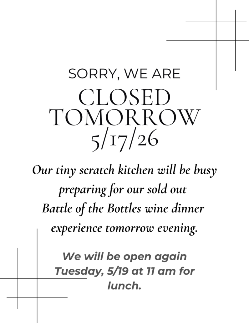 Closed sign may