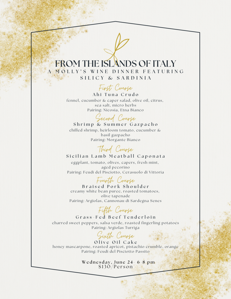 Blue Zone Wine Dinner Blue Zone Wine Dinner menu