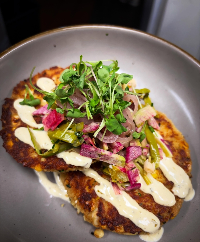 lump crab and sweet corn cakes